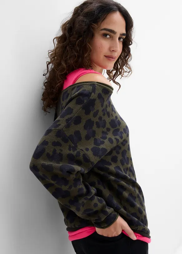 Maglione e top in misto cotone (set 2 pezzi), bonprix
