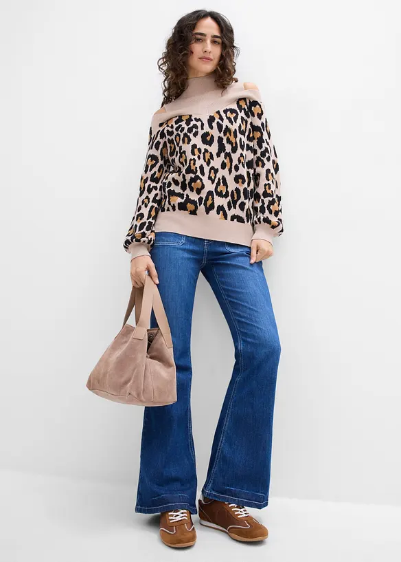 Maglione con cut-out alle spalle, bonprix