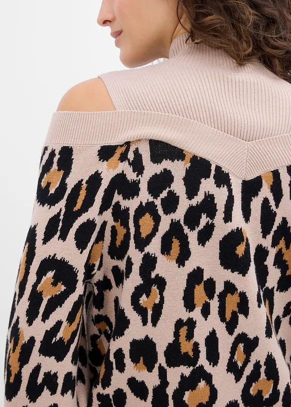 Maglione con cut-out alle spalle, bonprix