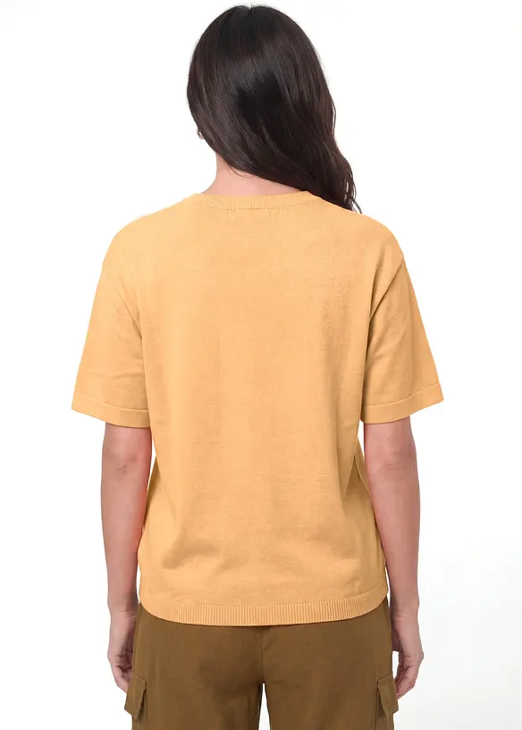 Maglione in filato fine di puro cotone biologico, bonprix