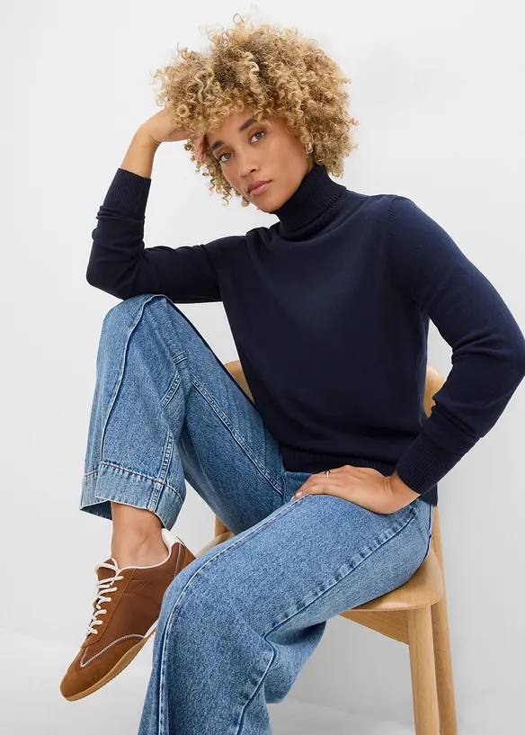 Maglione a collo alto, bonprix