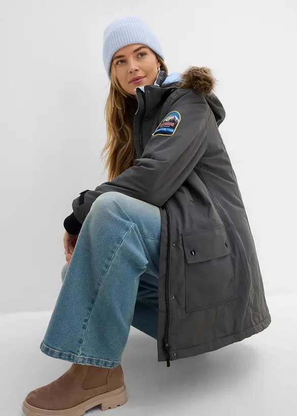 Giubbotto tecnico outdoor impermeabile con cappuccio, bonprix