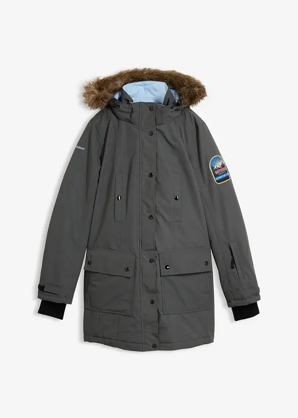 Giubbotto tecnico outdoor impermeabile con cappuccio, bonprix