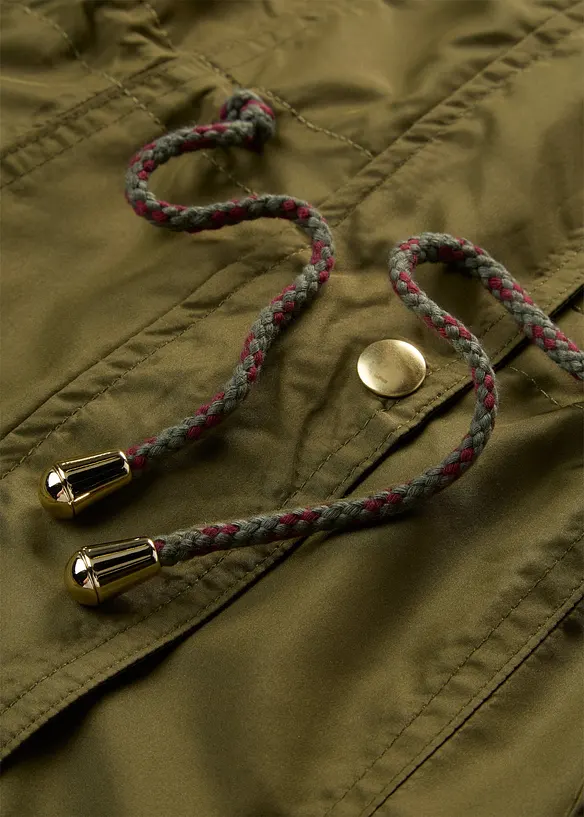 Parka con pile teddy, bonprix