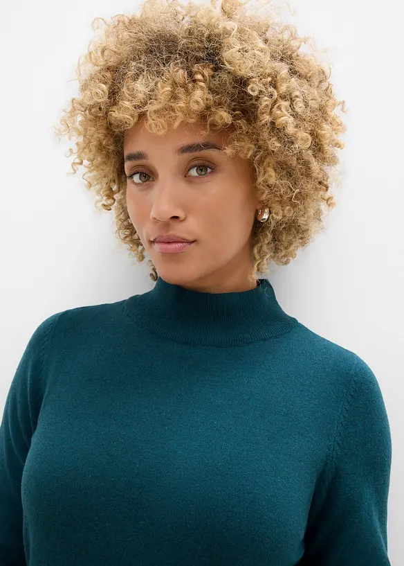Maglione in filato fine con cotone riciclato, bonprix