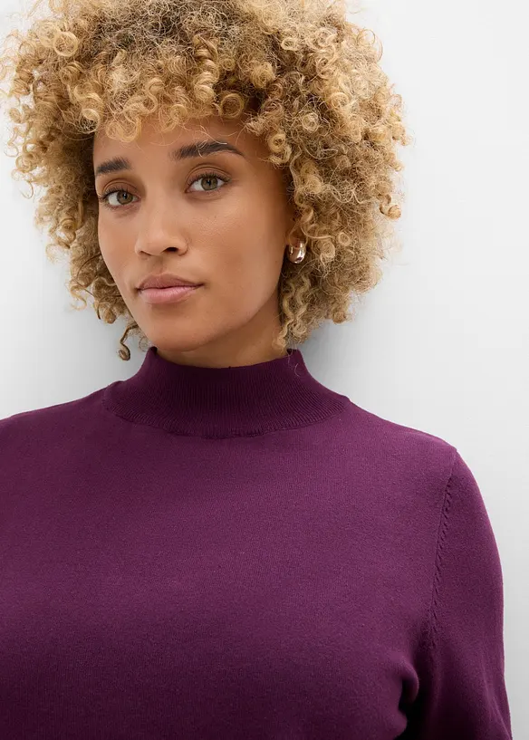 Maglione in filato fine con cotone riciclato, bonprix