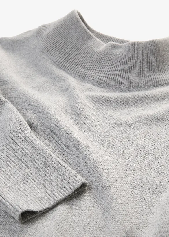 Maglione in filato fine con cotone riciclato, bonprix