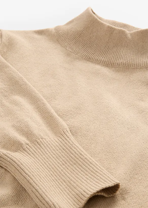 Maglione in filato fine con cotone riciclato, bonprix