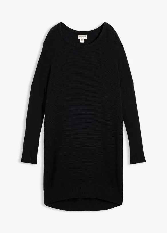 Maglione lungo in misto viscosa, bonprix