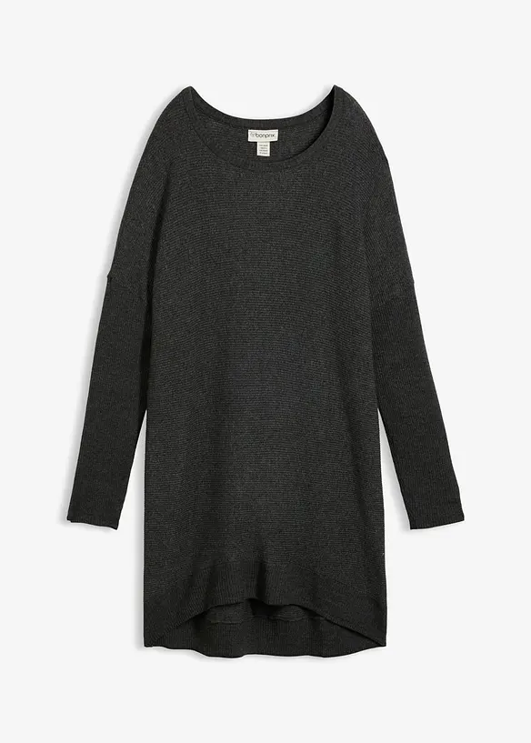 Maglione lungo in misto viscosa, bonprix