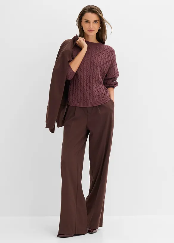 Maglione a trecce, bonprix