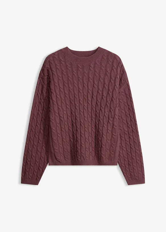 Maglione a trecce, bonprix