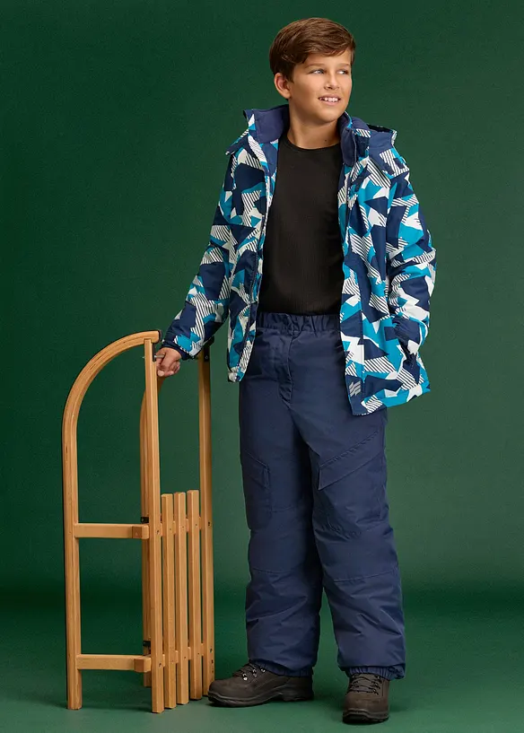Pantaloni cargo funzionali impermeabili con fodera calda, bonprix