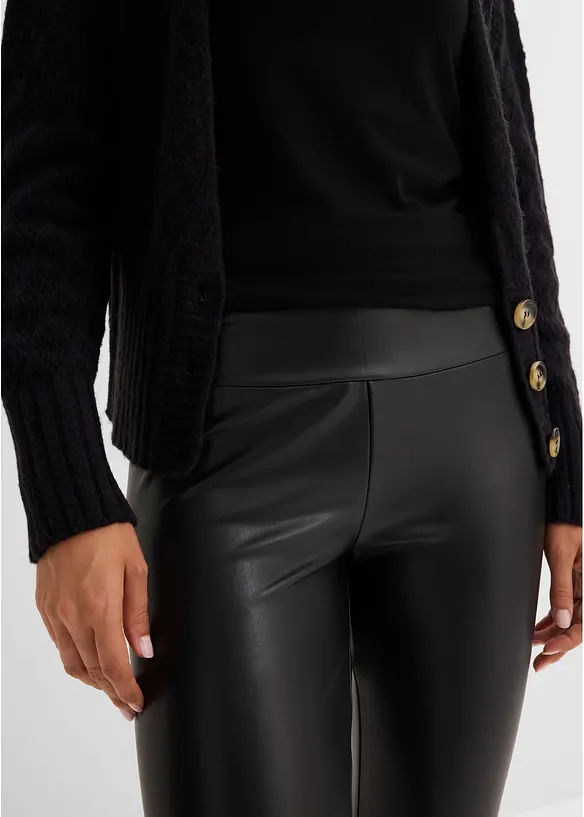 Leggings termici in similpelle, bonprix