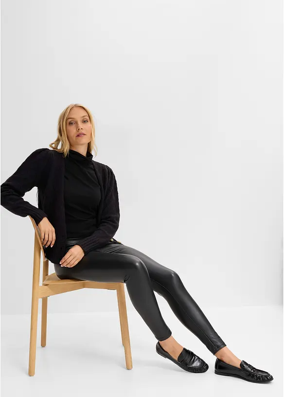 Leggings termici in similpelle, bonprix