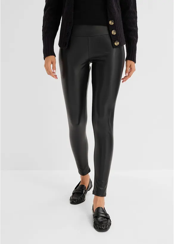 Leggings termici in similpelle, bonprix