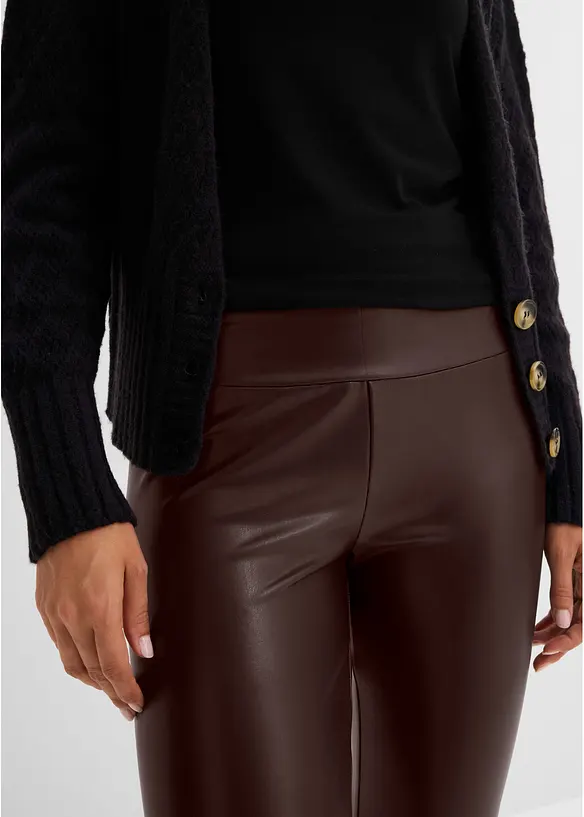 Leggings termici in similpelle, bonprix