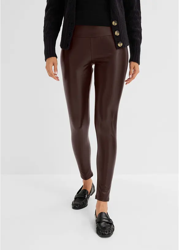 Leggings termici in similpelle, bonprix