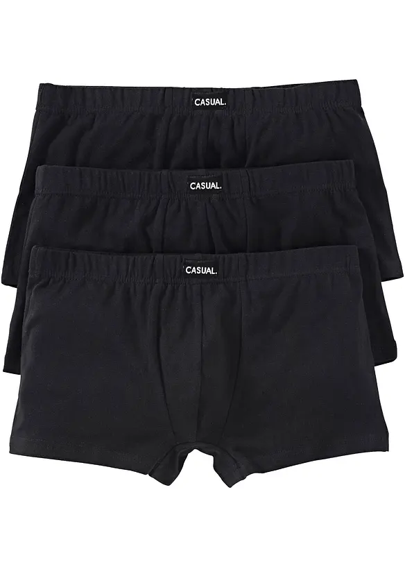 Boxer aderenti con cotone morbido (pacco da 3), bonprix