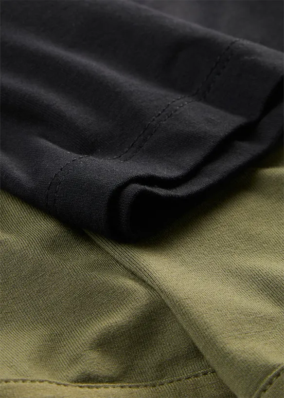Maglia lunga con top in misto viscosa, bonprix