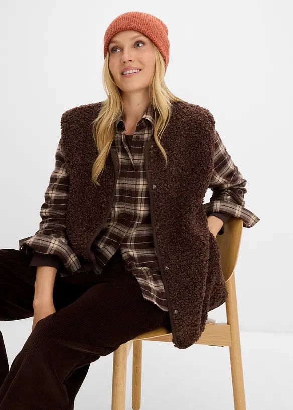 Gilet teddy, bonprix
