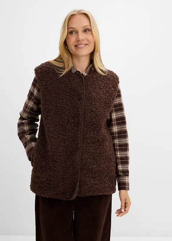 Gilet teddy, bonprix