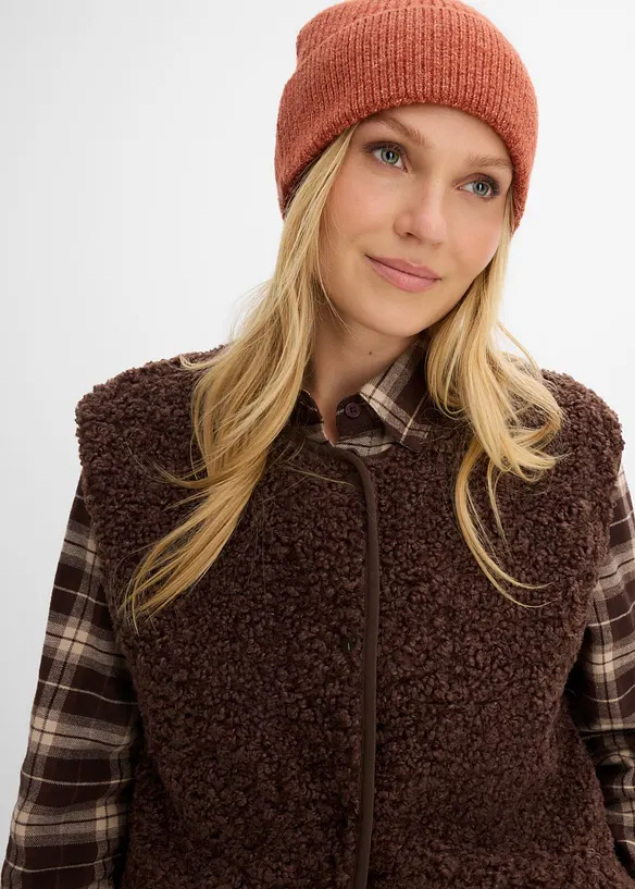 Gilet teddy, bonprix