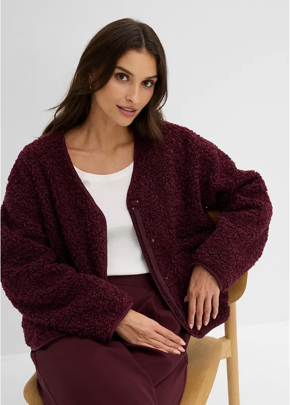 Giacca teddy leggermente imbottita, bonprix