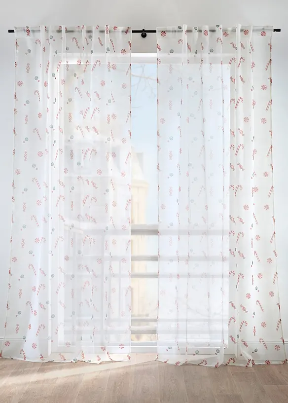 Tenda trasparente con poliestere riciclato (pacco da 1), bonprix