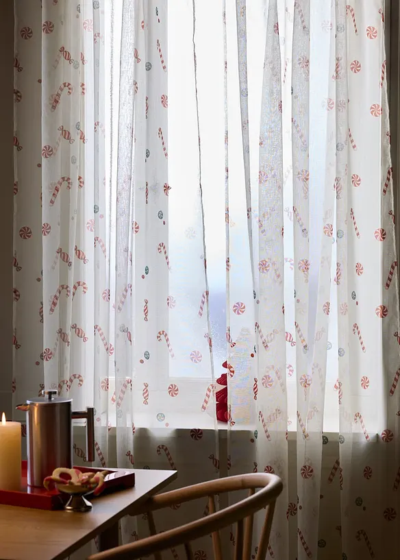 Tenda trasparente con poliestere riciclato (pacco da 1), bonprix