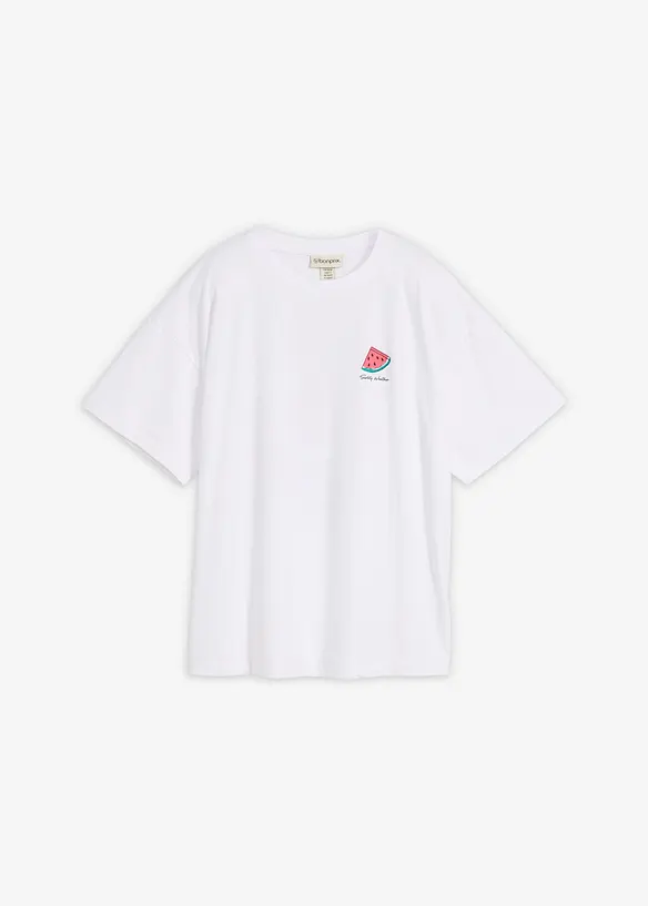 T-shirt oversize in puro cotone biologico, bonprix