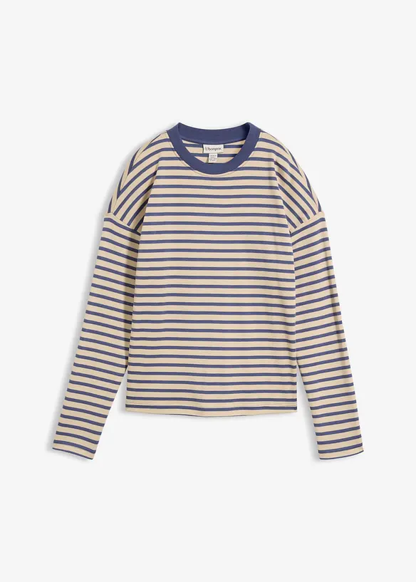 Maglia a maniche lunghe in cotone pesante, bonprix