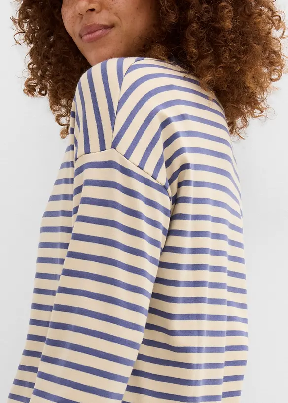Maglia a maniche lunghe in cotone pesante, bonprix