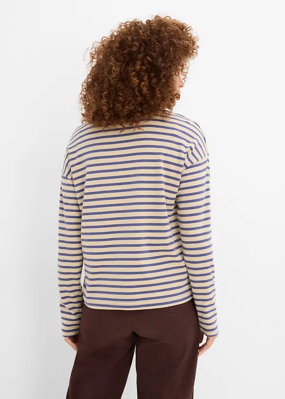 Maglia a maniche lunghe in cotone pesante, bonprix
