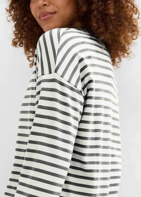 Maglia a maniche lunghe in cotone pesante, bonprix