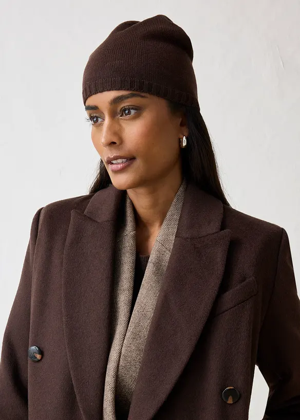 Beanie in filato fine con lana merino, bonprix