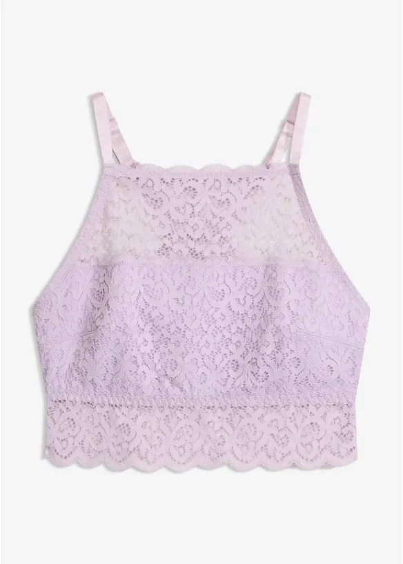 Reggiseno a bustier in pizzo elasticizzato, bonprix
