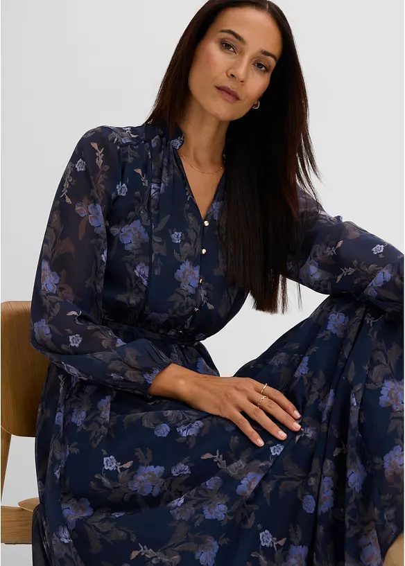 Abito midi di chiffon, bonprix