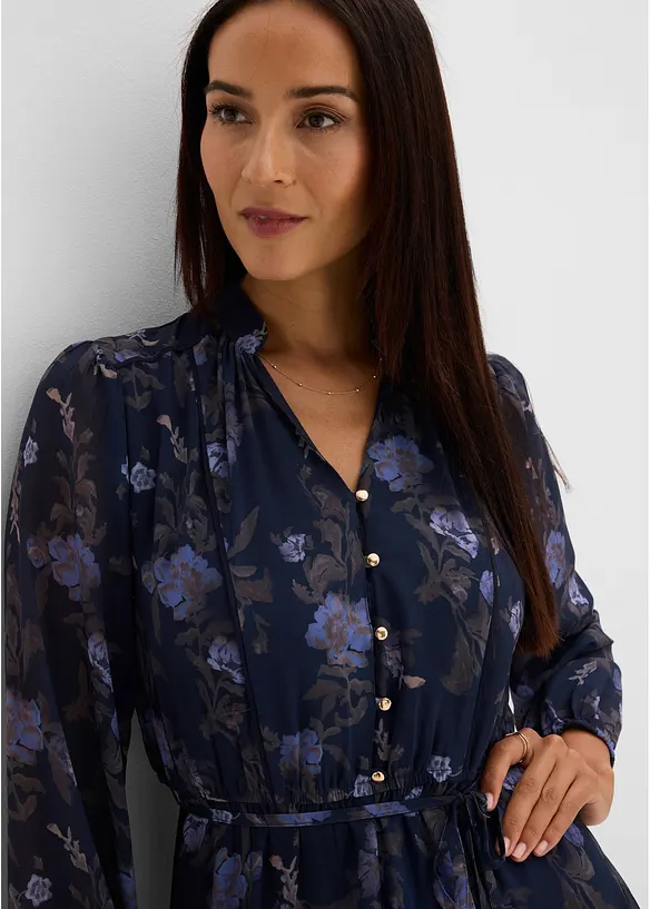 Abito midi di chiffon, bonprix