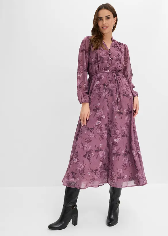 Abito midi di chiffon, bonprix