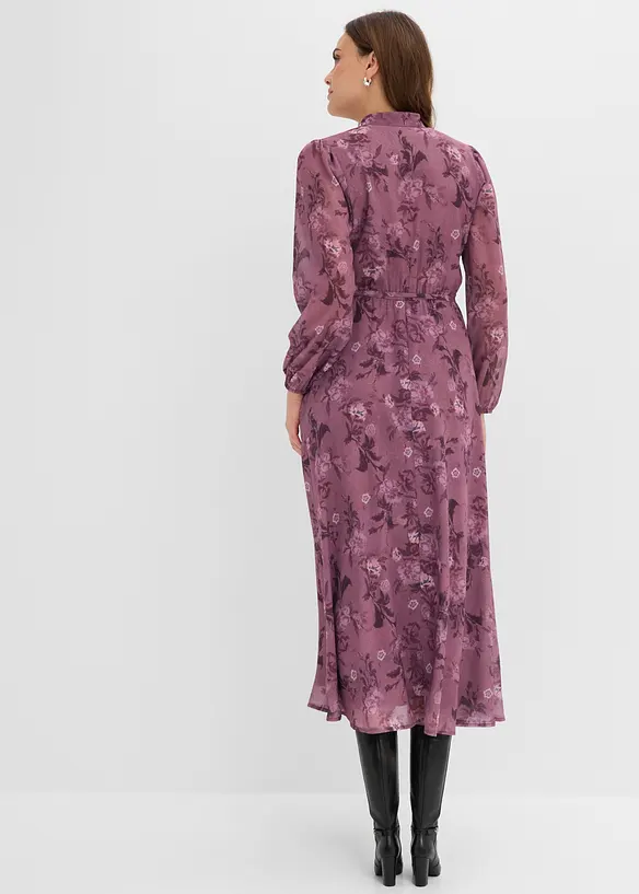 Abito midi di chiffon, bonprix