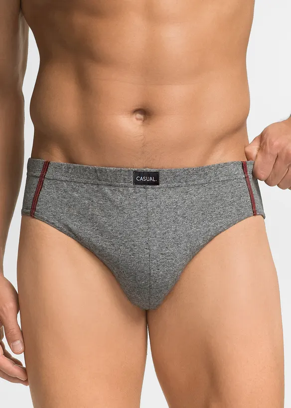 Slip alto con cotone (pacco da 5), bonprix