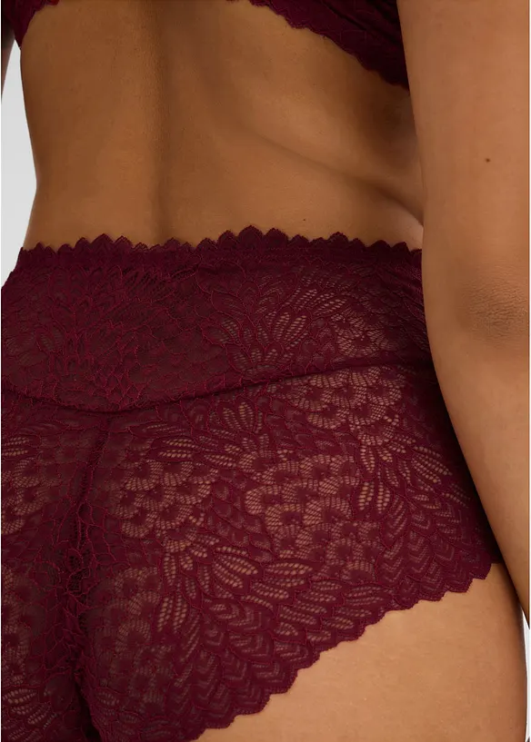 Panty a vita alta in pizzo delicato, bonprix