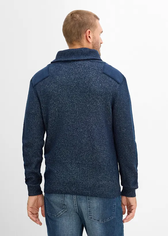 Maglione in filato fine con collo a scialle, bonprix