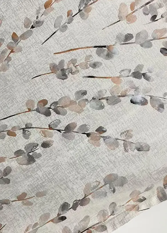 Tenda filtrante effetto velluto con stampa lucida (pacco da 1), bonprix