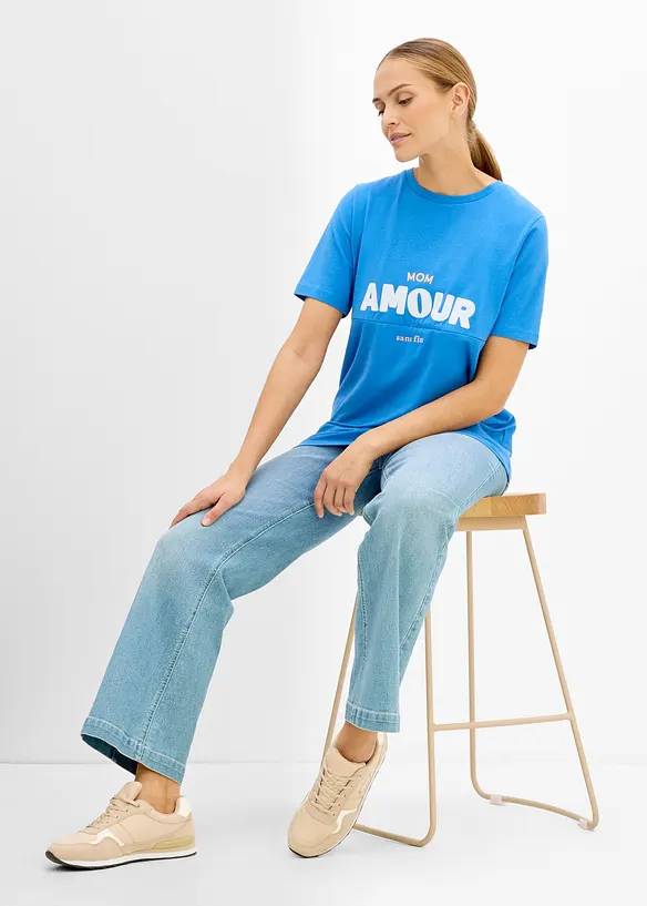 Maglia pr&eacute;maman / da allattamento 2 in 1 in cotone biologico, bonprix