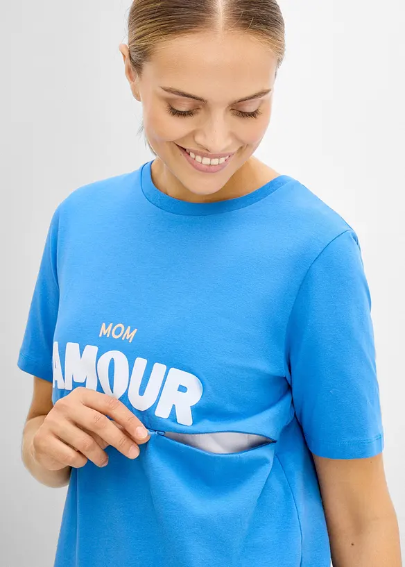 Maglia pr&eacute;maman / da allattamento 2 in 1 in cotone biologico, bonprix