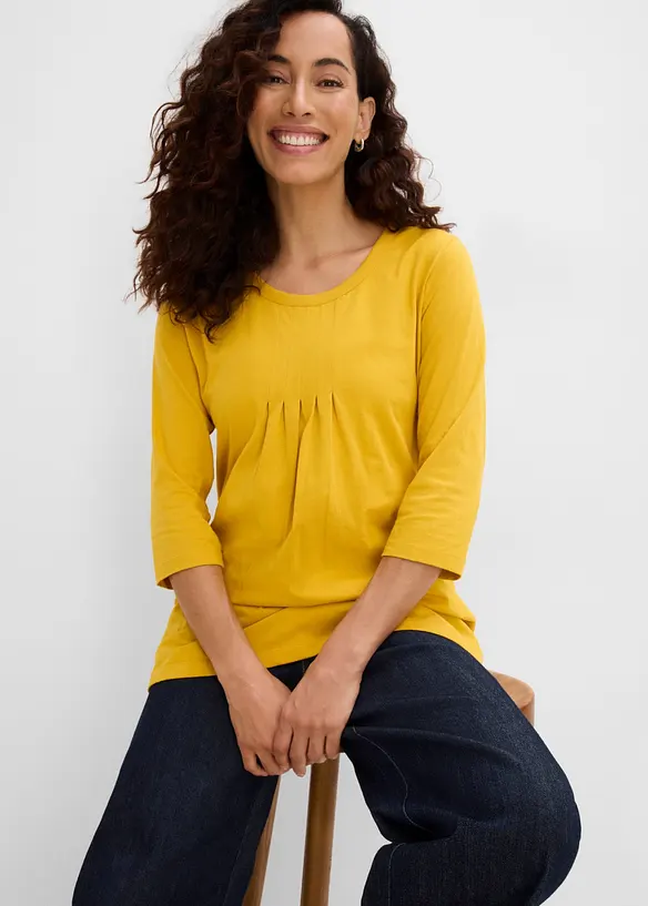 Maglia lunga in puro cotone, bonprix