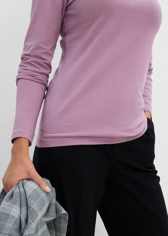 Maglia a maniche lunghe in misto cotone biologico, bonprix