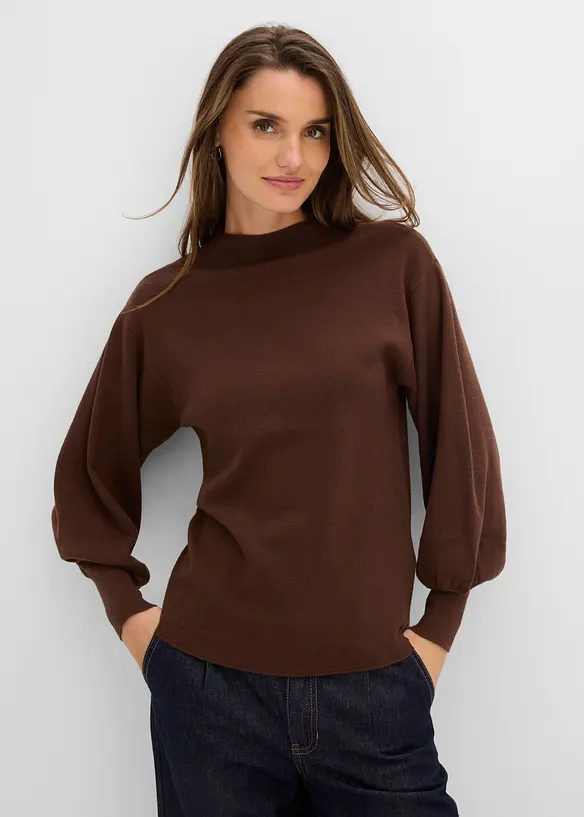 Maglione oversize in misto viscosa, bonprix
